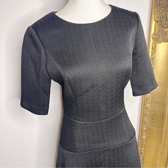 Club Monaco Regan Scuba Fit & Flare Mini Dress in Black Size 2 $198.50 - Picture 3 of 9